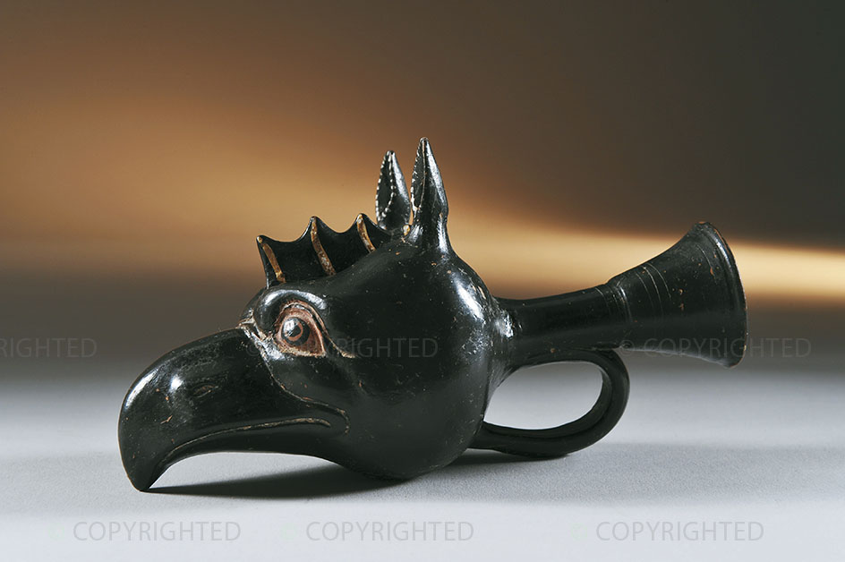 Rhyton with red-figure griffin protome